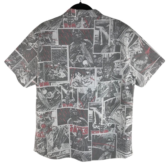 Star Wars Dark Side Reverse Print Camp Shirt RARE - Picture 3 of 6